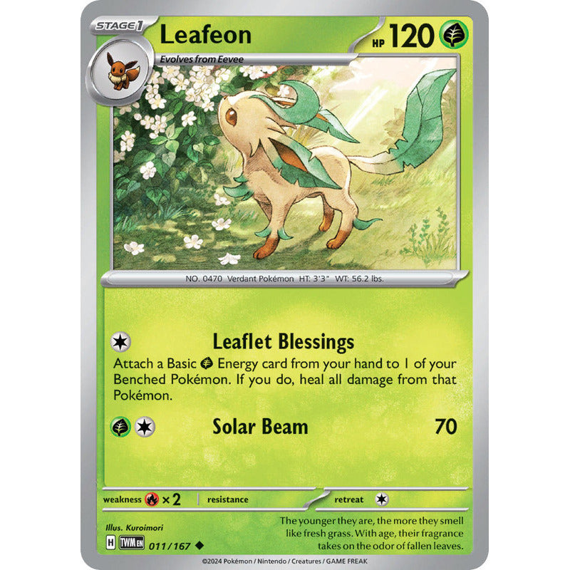 Pokémon Tcg: Twilight Masq - 011/167 - Leafeon [reverse]