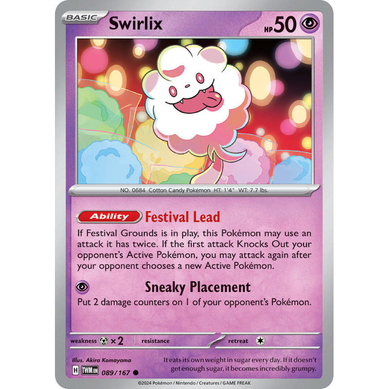 Pokémon Tcg: Twilight Masq - 089/167 - Swirlix [reverse]