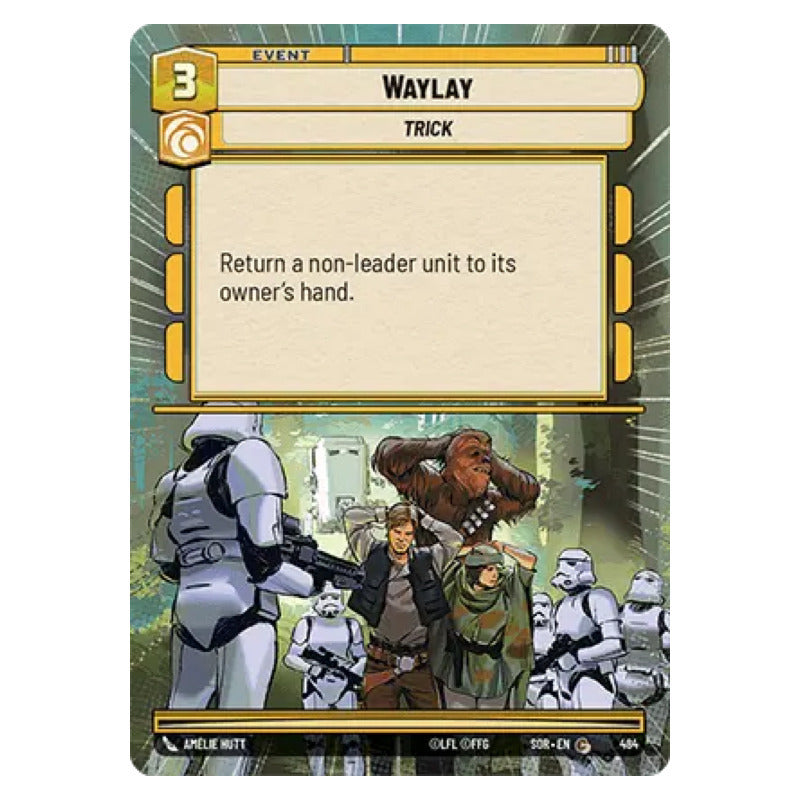 Star Wars Tcg: Sor - 484 - Waylay [hyperspace Foil]