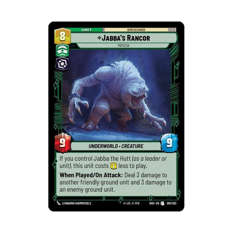 Star Wars Tcg: Sotg - 091/262 - Jabba's Rancor [foil]