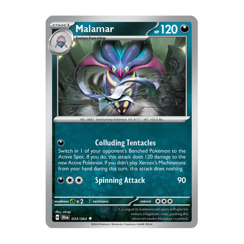 Pokémon Tcg: Shrouded Fab - 034/064 - Malamar [reverse]