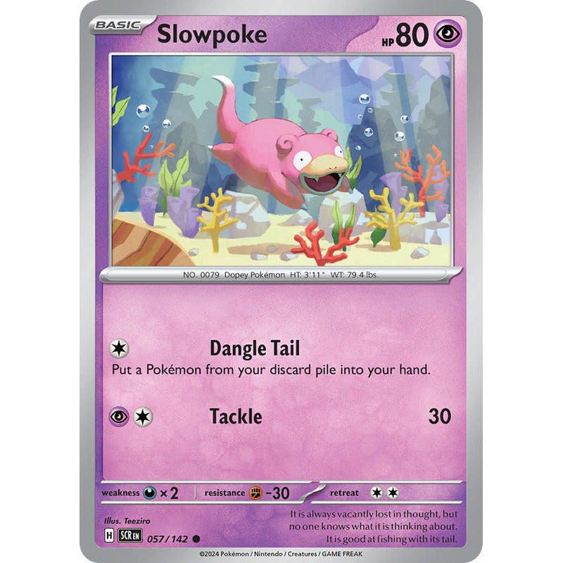 Pokémon Tcg: Stellar Crown - 057/142 - Slowpoke