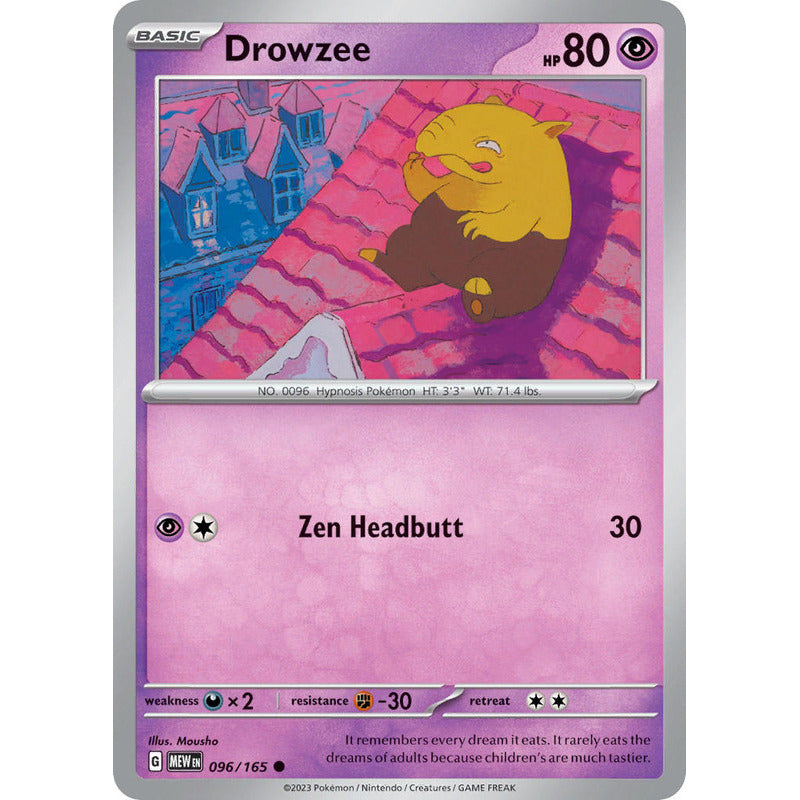 Pokémon Tcg: 151 - 096/165 - Drowzee