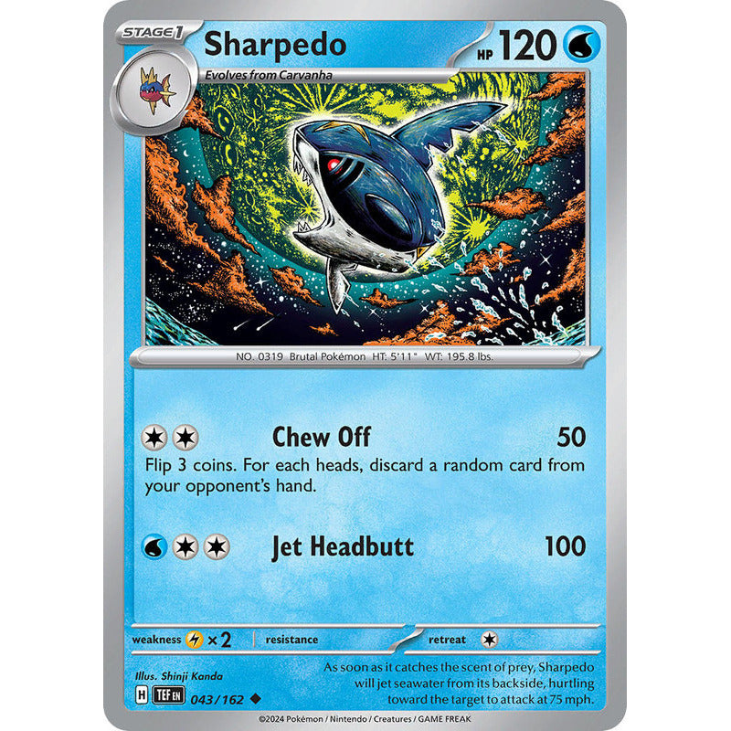 Temporal Forces - 043/162 - Sharpedo (reverse)