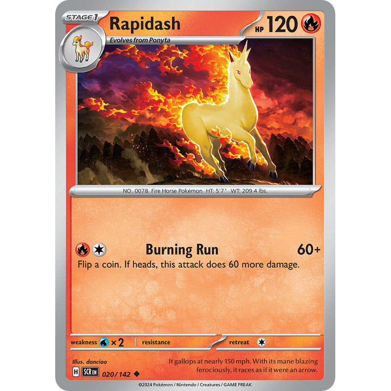 Pokémon Tcg: Stellar Crown - 020/142 - Rapidash [reverse]