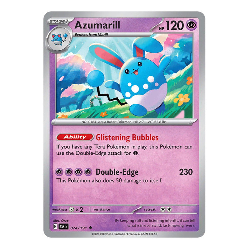 Pokémon Tcg: Surging Sparks - 074/191 - Azumarril