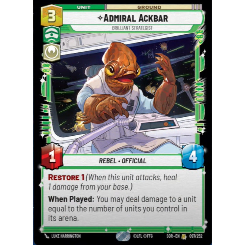 Star Wars: Sor - 097/268 - Admiral Ackbar