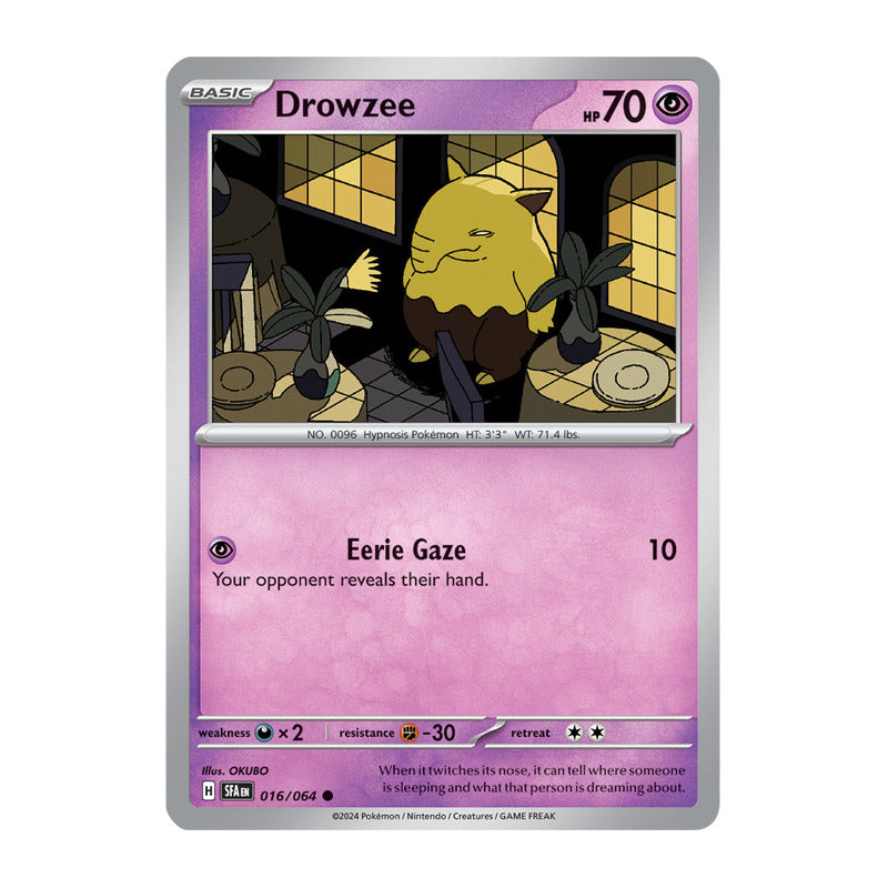 Pokémon Tcg: Shrouded Fab - 016/064 - Drowzee [reverse]