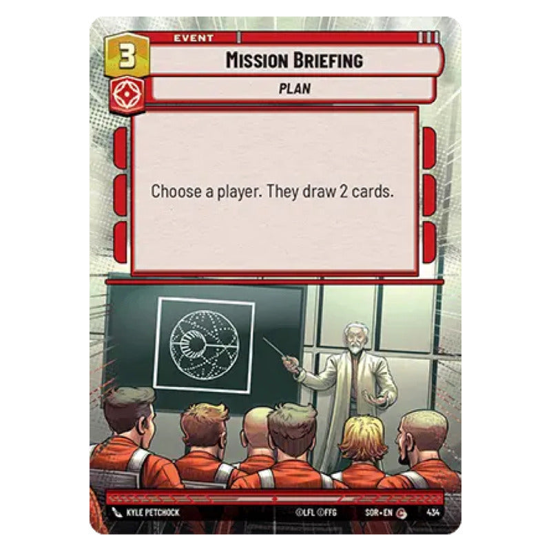 Star Wars Tcg: Sor - 434 - Mission Briefin [hyperspace Foil]