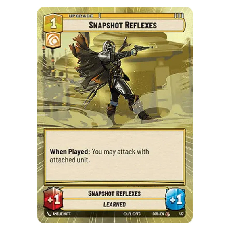 Star Wars Tcg: Sor - 477 - Snapshot Reflex [hyperspace Foil]