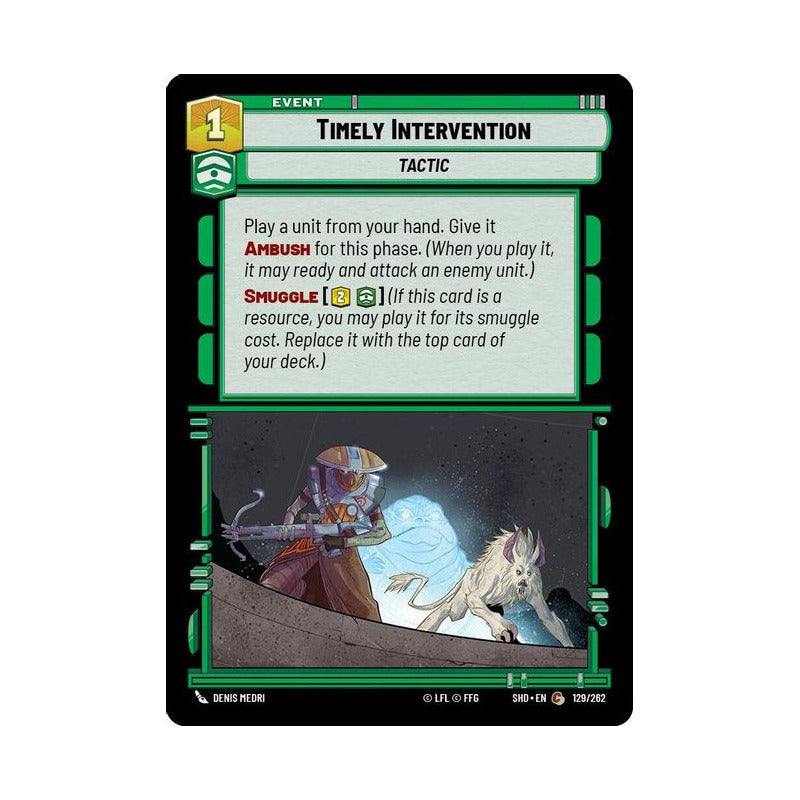 Star Wars Tcg: Sotg - 129/262 - Timely Intervention [foil]