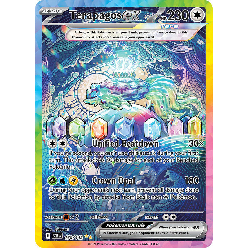 Pokémon Tcg: Stellar Crown - 170/142 - Terapagos Ex