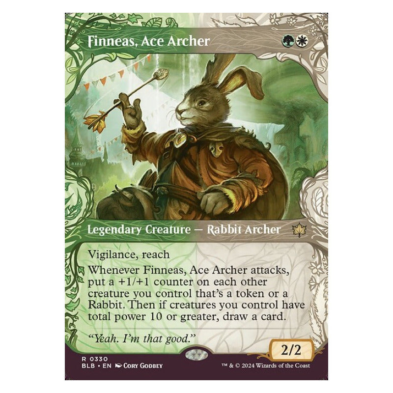 Mtg: Bloomburrow - 330 - Finneas, Ace Archer [showcase Foil]