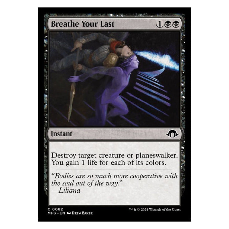 Mtg: Mh3 - 082 - Breathe Your Last [foil]