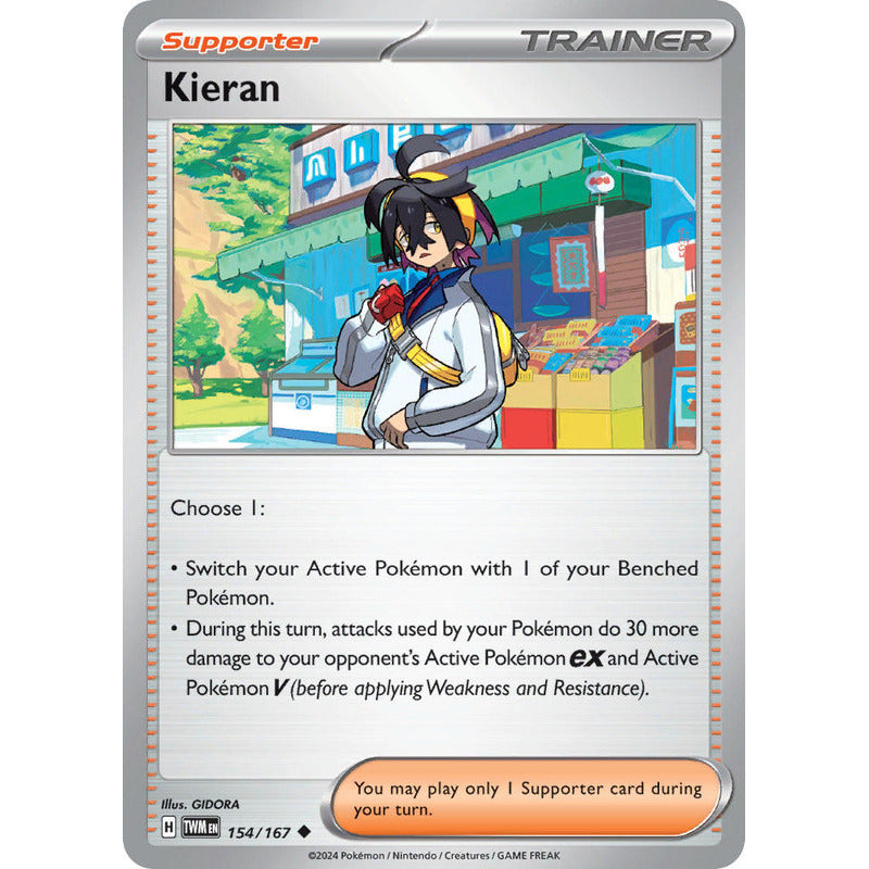 Pokémon Tcg: Twilight Masq - 154/167 - Kieran [reverse]