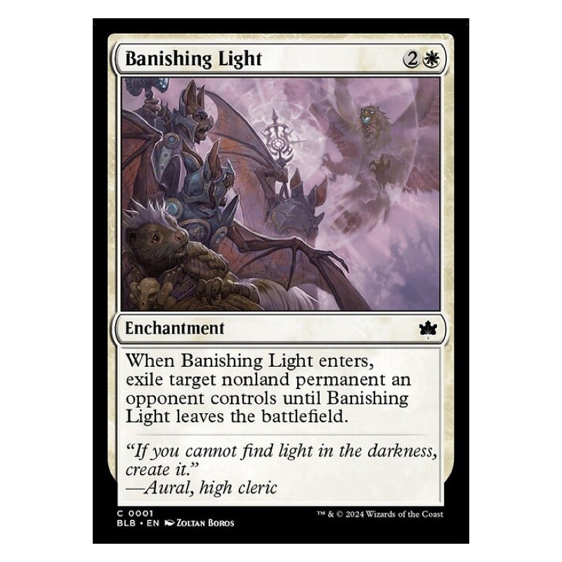 Mtg: Bloomburrow - 001 - Banishing Light [foil]