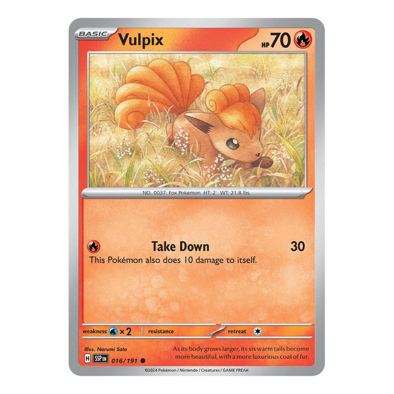 Pokémon Tcg: Surging Sparks - 016/191 - Vulpix