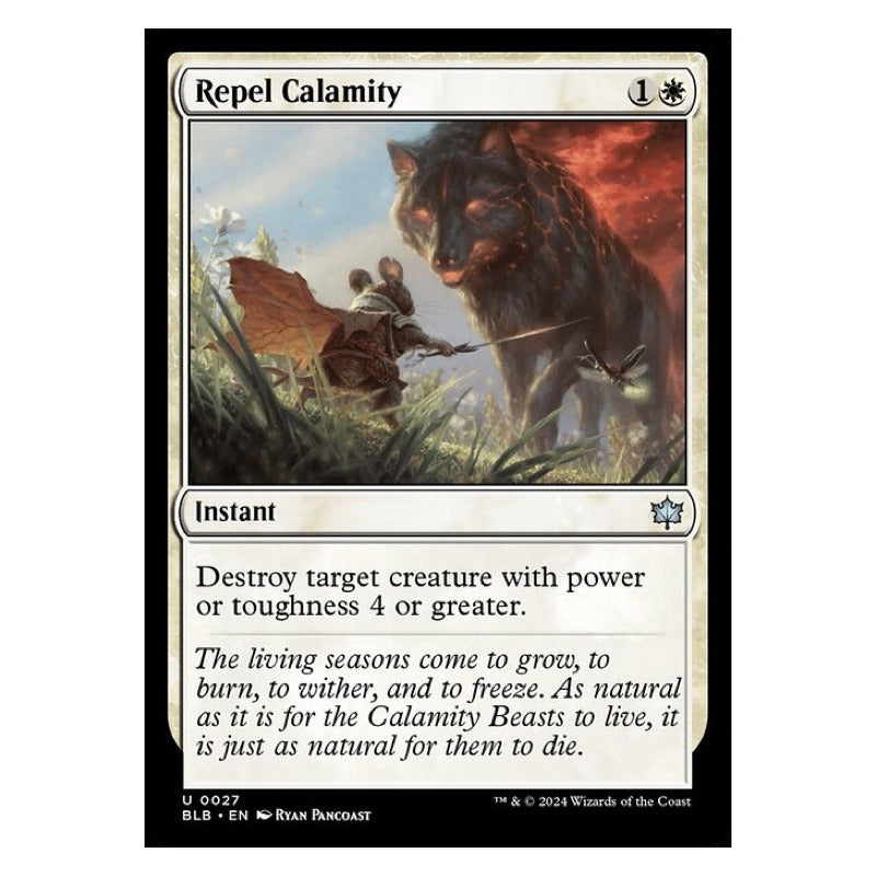 Mtg: Bloomburrow - 027 - Repel Calamity [foil]