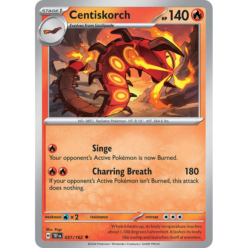 Temporal Forces - 037/162 - Centiskorch (reverse)