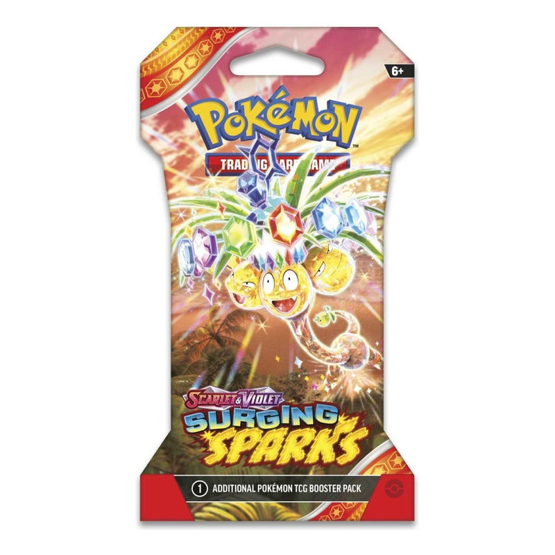 Pokemon Tcg : Surging Sparks - Pack 4 Sleeved Booster Inglés