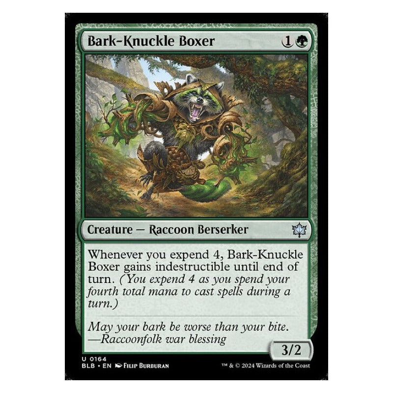 Mtg: Bloomburrow - 164 - Bark-knuckle Boxer [foil]