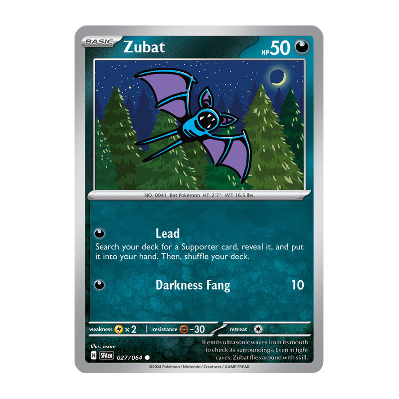 Pokémon Tcg: Shrouded Fab - 027/064 - Zubat