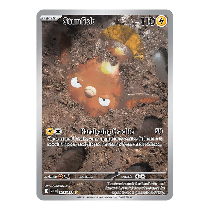 Pokémon Tcg: Surging Sparks - 202/191 - Stunfisk