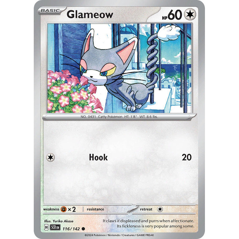 Pokémon Tcg: Stellar Crown - 116/142 - Glameow [reverse]