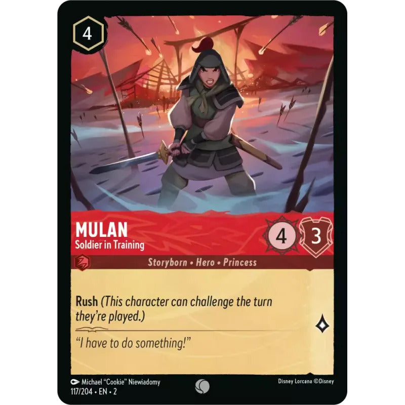 Lorcana: Rotf - 117/216 - Mulan - Soldier In Training