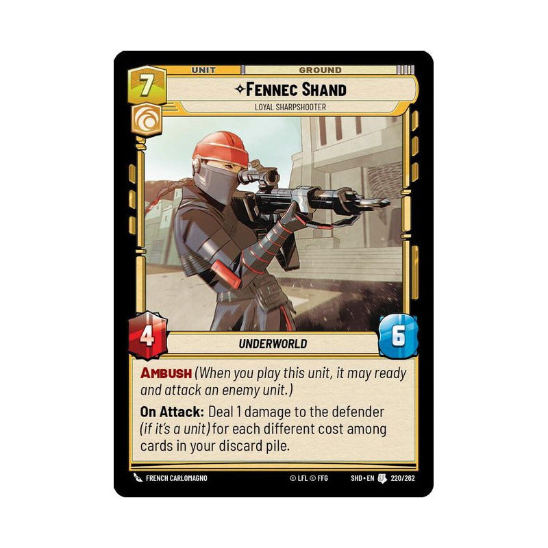 Star Wars Tcg: Sotg - 220/262 - Fennec Shand [foil]