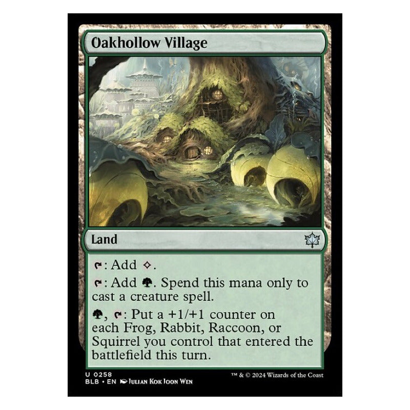 Mtg: Bloomburrow - 258 - Oakhollow Village [foil]