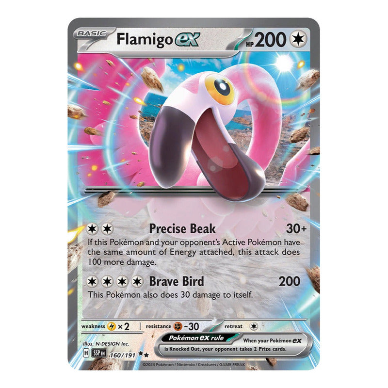 Pokémon Tcg: Surging Sparks - 160/191 - Flamigo Ex