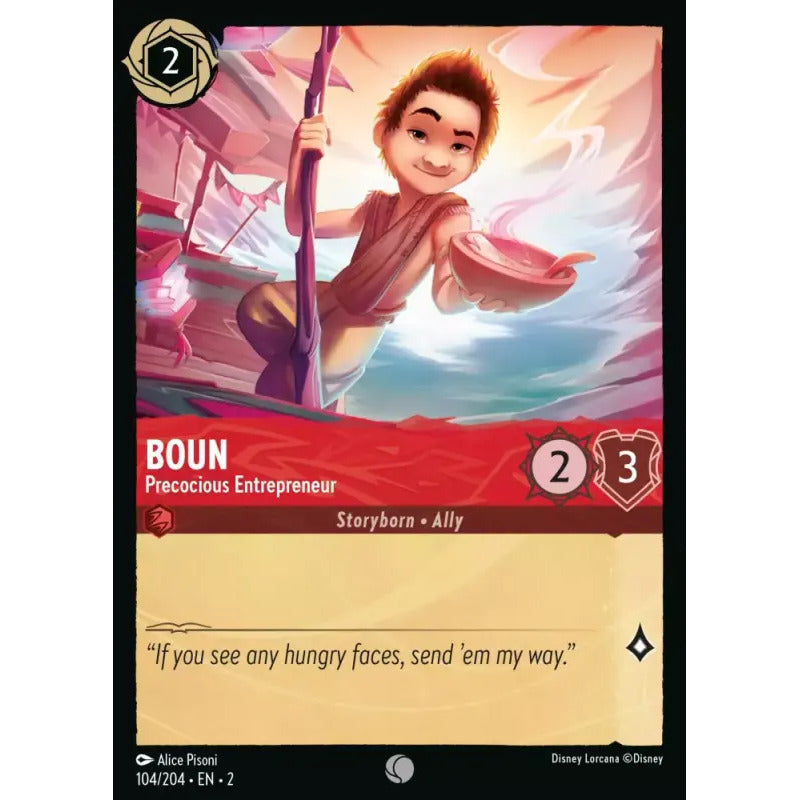 Lorcana: Rotf - 104/216 - Boun - Precocious Entrepreneur