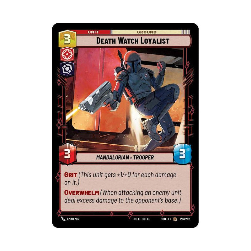 Star Wars Tcg: Sotg - 136/262 - Death Watch Loyalist [foil]