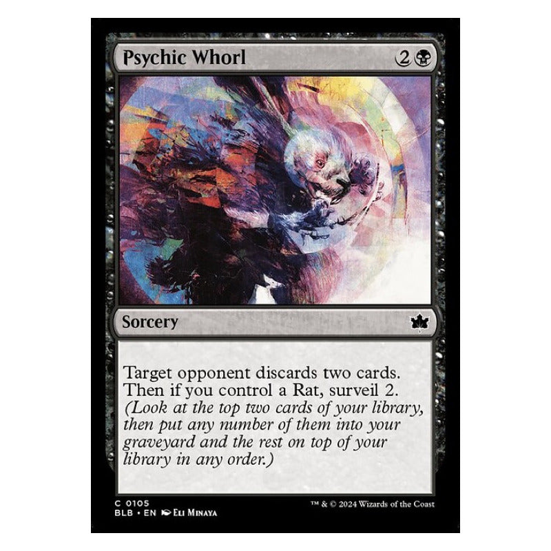 Mtg: Bloomburrow - 105 - Psychic Whorl [foil]