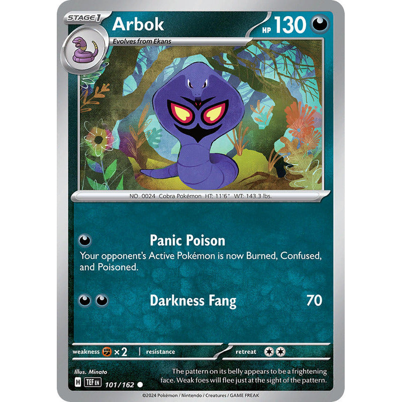 Temporal Forces - 101/162 - Arbok (reverse)