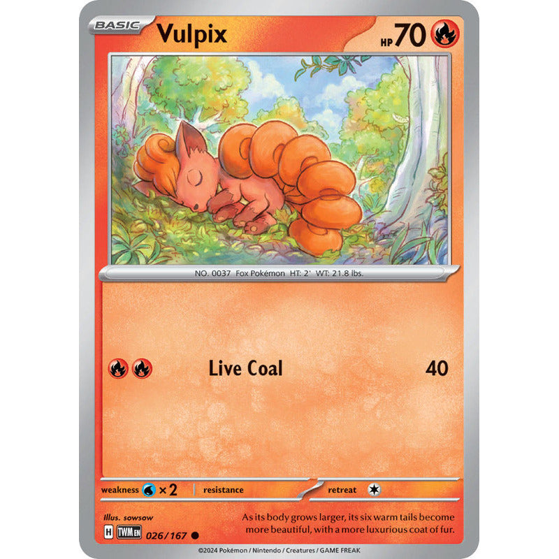 Pokémon Tcg: Twilight Masq - 026/167 - Vulpix [reverse]