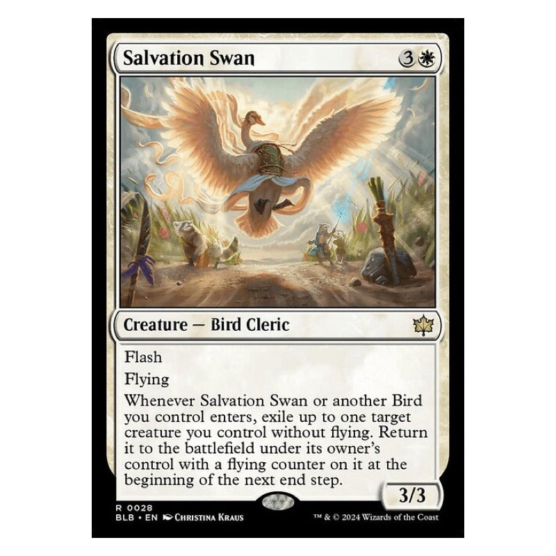 Mtg: Bloomburrow - 028 - Salvation Swan [foil]