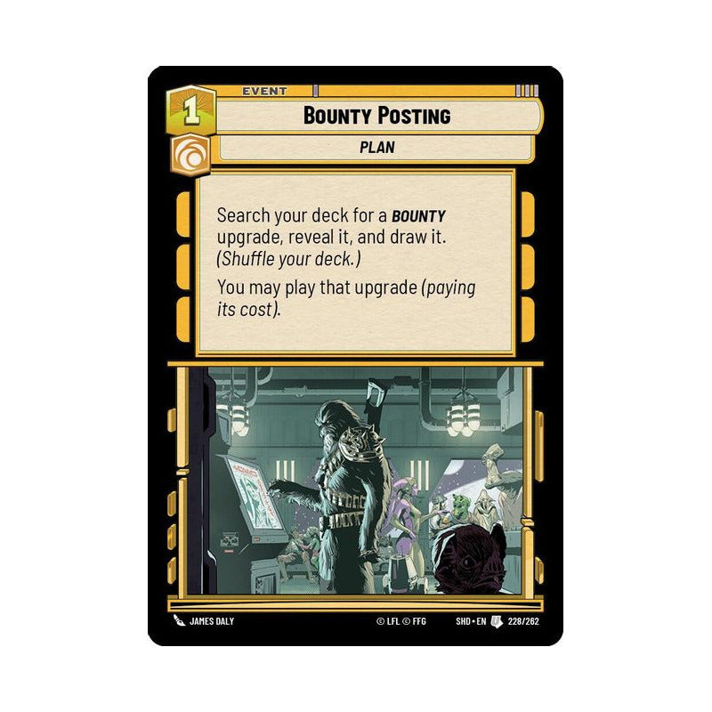 Star Wars Tcg: Sotg - 228/262 - Bounty Posting [foil]