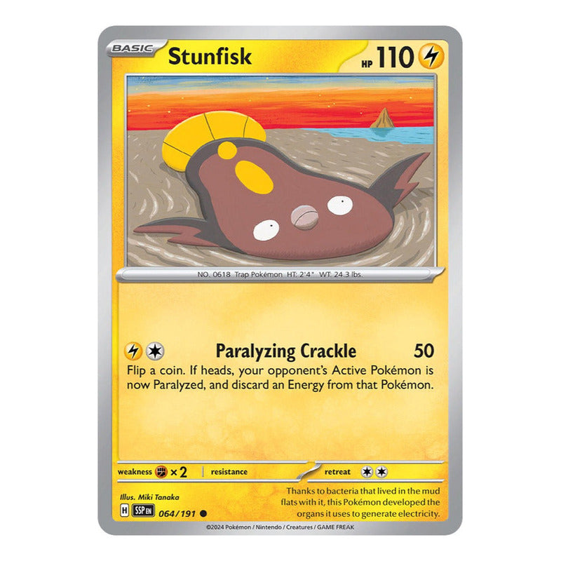 Pokémon Tcg: Surging Sparks - 064/191 - Stunfisk [reverse]