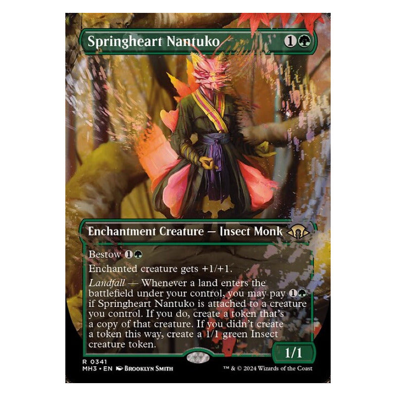 Mtg: Mh3 - 341 - Springheart Nantuko [borderless Foil]