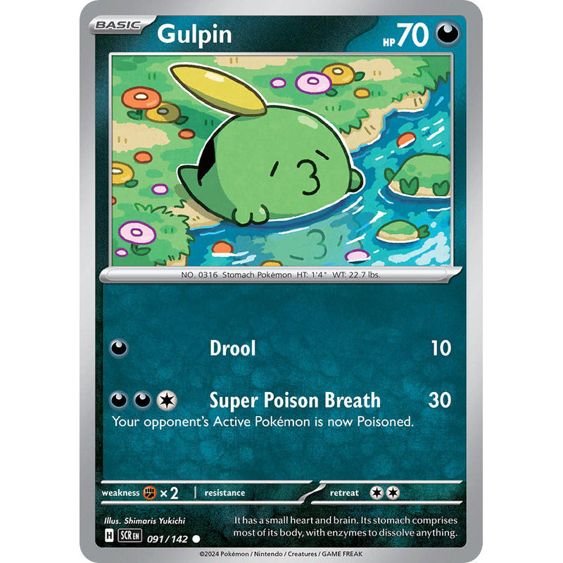 Pokémon Tcg: Stellar Crown - 091/142 - Gulpin [reverse]