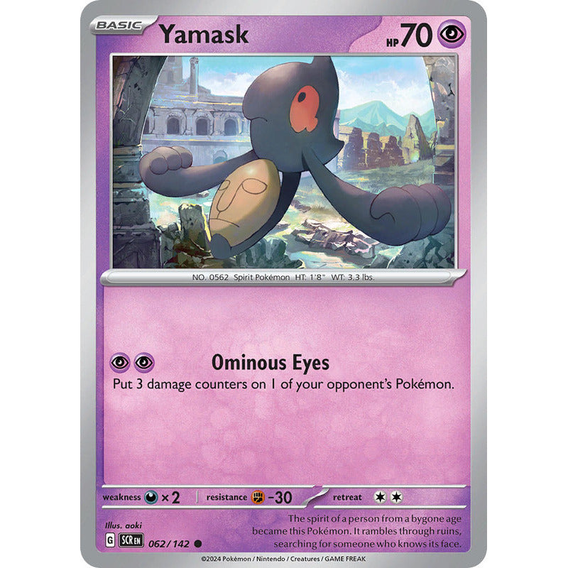 Pokémon Tcg: Stellar Crown - 062/142 - Yamask [reverse]