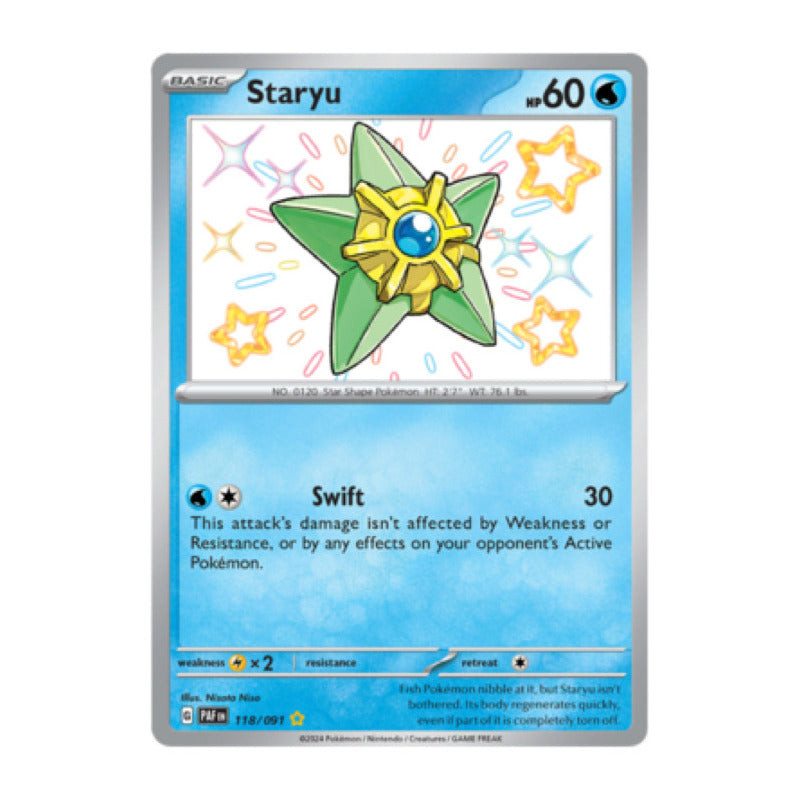 Paldean Fates - 118/091 - Staryu (shiny)