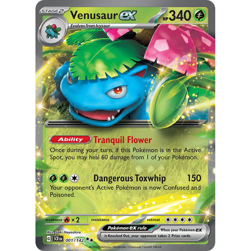 Pokémon Tcg: Stellar Crown - 001/142 - Venusaur Ex