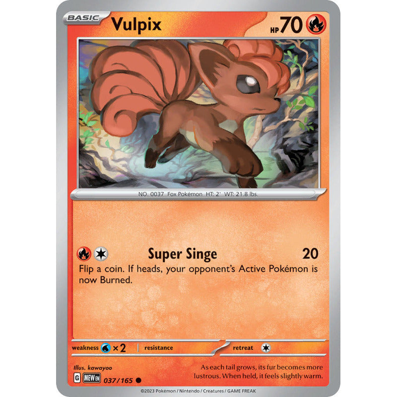 Pokémon Tcg: 151 - 037/165 - Vulpix