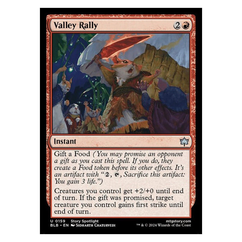 Mtg: Bloomburrow - 159 - Valley Rally [foil]