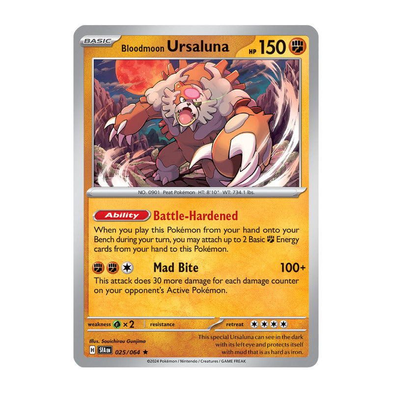 Pokémon Tcg: Shrouded Fab - 025/064 - Bloodmoon Ur [reverse]