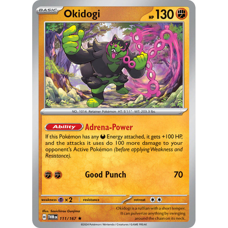 Pokémon Tcg: Twilight Masq - 111/167 - Okidogi [reverse]