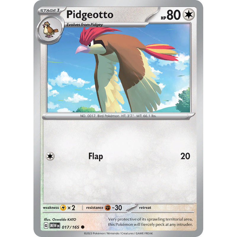 Pokémon Tcg: 151 - 017/165 - Pidgeotto